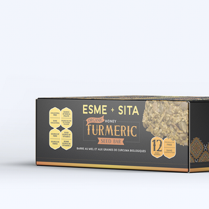 Organic Honey Turmeric Seed Bars (Box of 12 - $3.99 per bar)